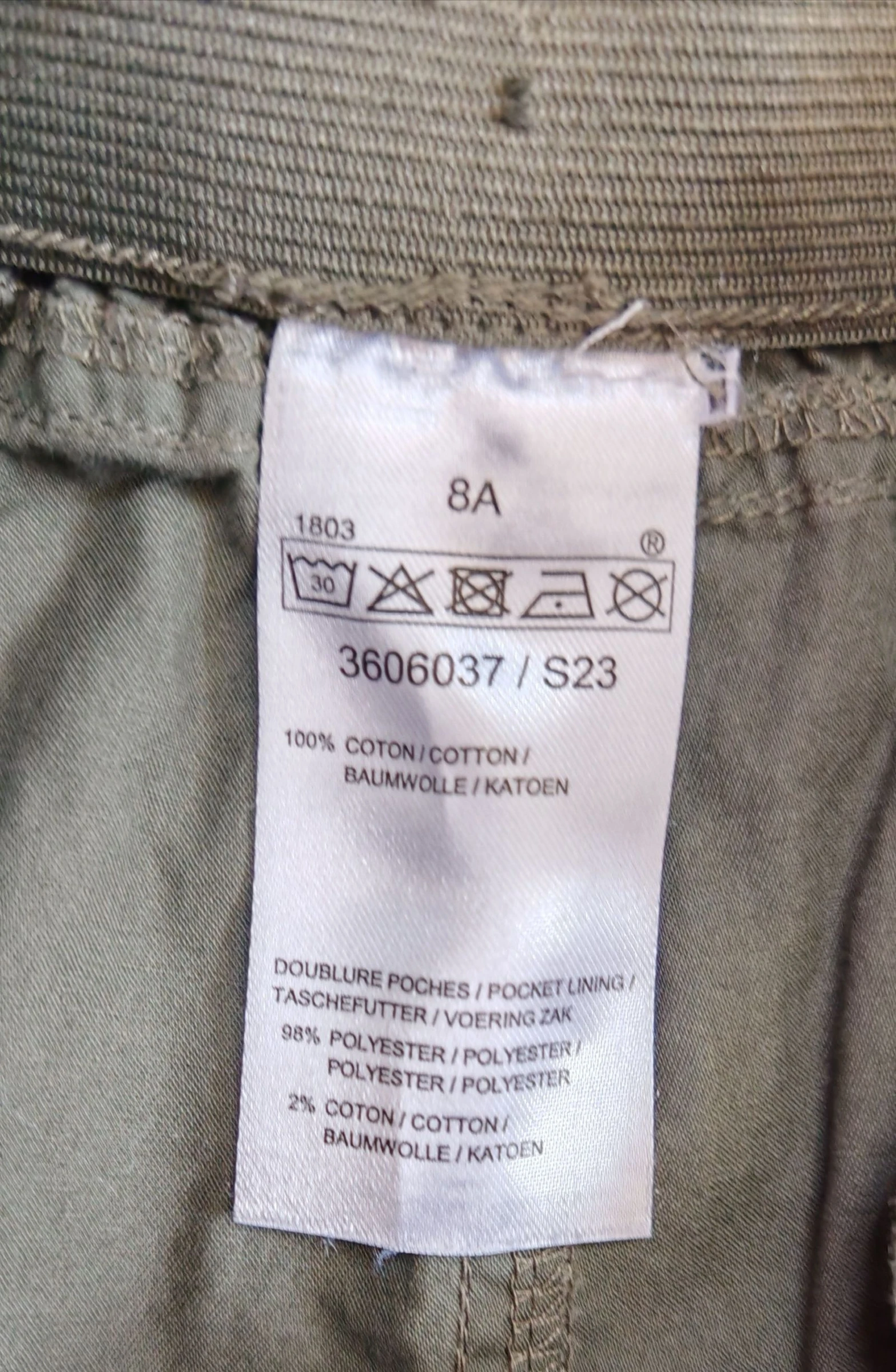 Kaki korte broek 8 jaar – photo 3